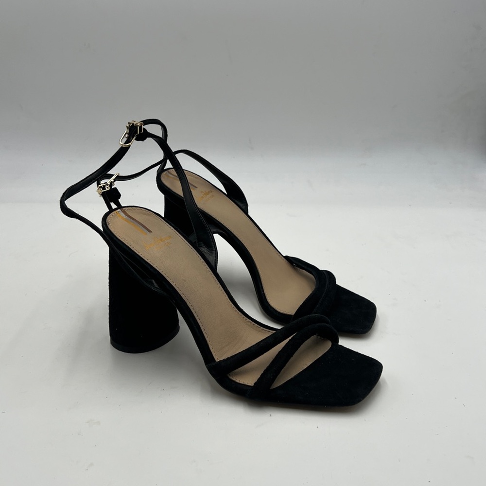 Sam Edelman Black Chunky Heel Sandals